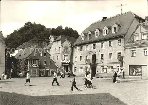 Wehlen Sachsen Marktplatz Rathaus / Wehlen /Saechsische Schweiz-Osterzgebirge LKR