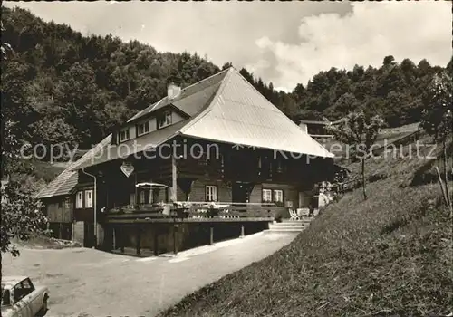 Schoenau Schwarzwald Gasthaus Zur schoenen Aussicht Kat. Schoenau im Schwarzwald