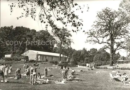 Kleinmachnow Freibad Kiebitzberge Liegewiese Kat. Kleinmachnow