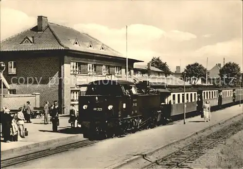 Kuehlungsborn Ostseebad Baederbahn Molly Bahnhof Kat. Kuehlungsborn