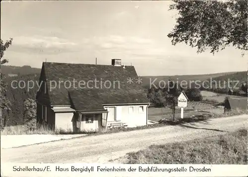 Schellerhau Haus Bergidyll Ferienheim der Buchfuehrungsstelle Dresden Kat. Altenberg