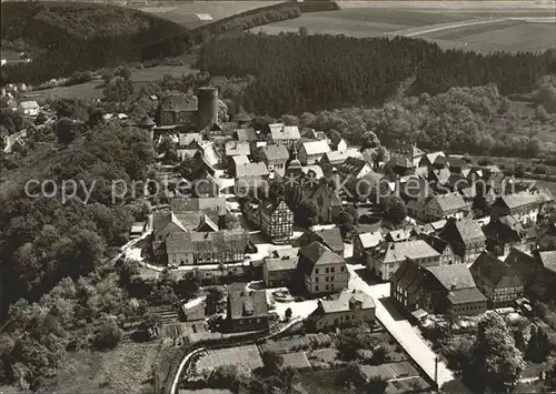 Trendelburg Luftkurort Reinhardswald Fliegeraufnahme Kat. Trendelburg