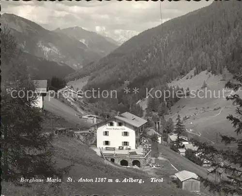 St Anton Arlberg Berghaus Maria Alpenpanorama Kat. St. Anton am Arlberg