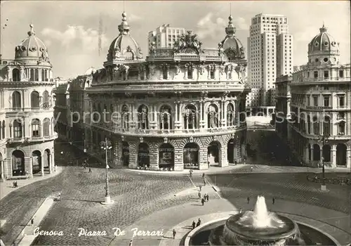 Genova Genua Liguria Piazza de Ferrari Kat. Genova