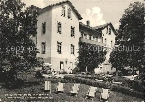 Westerburg Westerwald Altenerholungsheim Haus Westerburg Kat. Westerburg