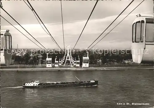 Koeln Rhein Rheinseilbahn Kat. Koeln