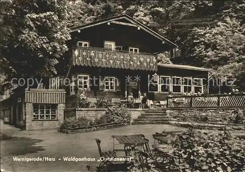 Wernigerode Harz Waldgasthaus Christianental Kat. Wernigerode