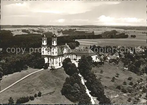 Schoenenberg Ellwangen Wallfahrtskirche Fliegeraufnahme Kat. Ellwangen (Jagst)