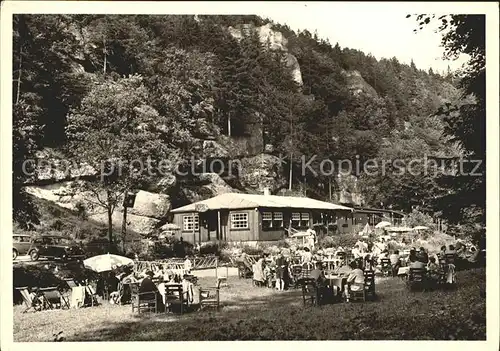 Pottenstein Oberfranken Wald Cafe  Kat. Pottenstein