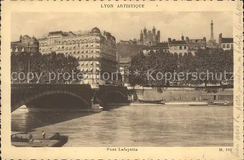 Lyon France Pont Lafayette Kat. Lyon