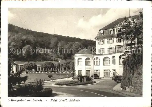 Schlangenbad Taunus Hotel Staatliche Kurhaus  Kat. Schlangenbad