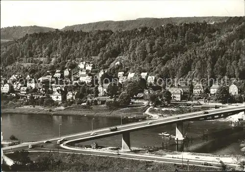 Rathmannsdorf Pirna Bruecke Teilansicht Kat. Rathmannsdorf Pirna