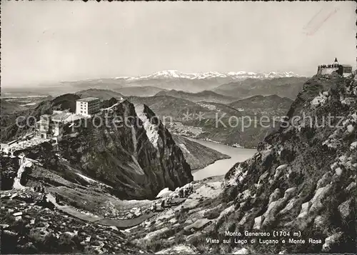 Monte Generoso Vista sul Lago di Lugano Monte Rosa Kat. Monte Generoso