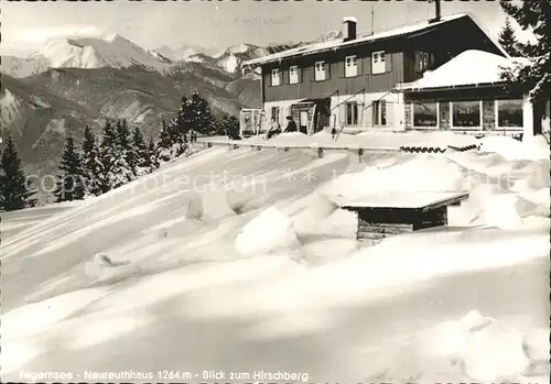 Tegernsee Neureuthhaus mit Hirschberg Kat. Tegernsee