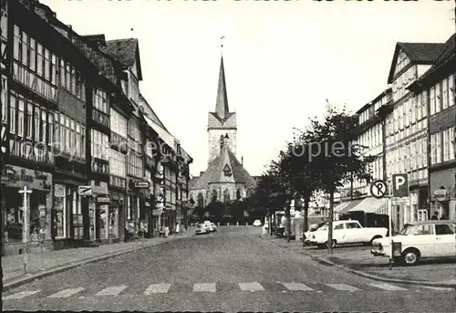Duderstadt Marktgasse mit St. Servatius Kirche Kat. Duderstadt