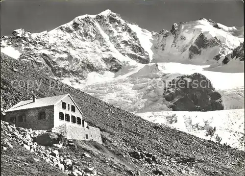 Piz Bernina Tschiervahuette Kat. Piz Bernina