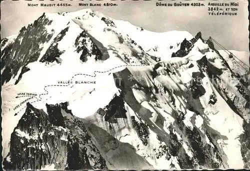 Chamonix Mont Blanc Valles Blanche Kat. Chamonix Mont Blanc