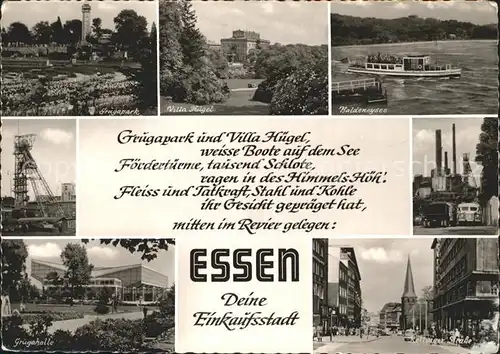 Essen Bad Grugapark und Villa Huegel Foerdertuerme Kat. Bad Essen