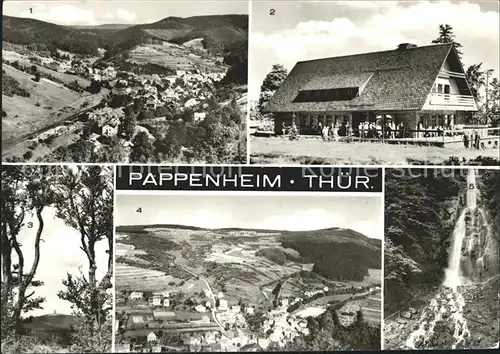 Pappenheim Thueringen HOG Heuberghaus Wasserfall Kat. Floh Seligenthal