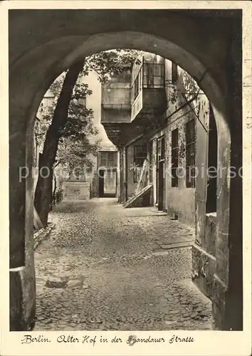 Berlin alter Hof in der Spandauer Strasse Kat. Berlin