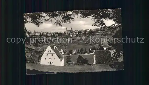 Freudenstadt Baerenschloesschen mit Blick auf die Stadt Schwarzwald Kat. Freudenstadt