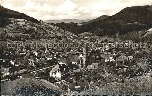 Alpirsbach Panorama Kurstadt Klosterstadt Schwarzwald Kat. Alpirsbach