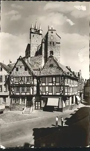 Diez Lahn Alter Markt mit Schloss Kat. Diez