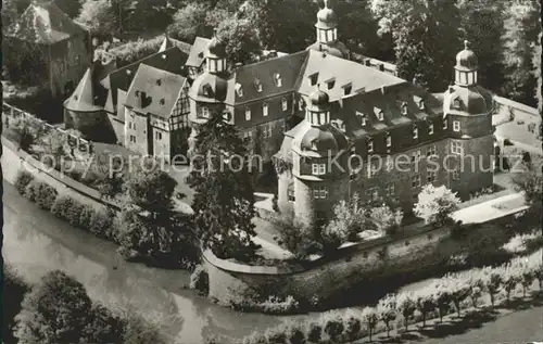 Crottorf Schloss Fliegeraufnahme Kat. Morsbach