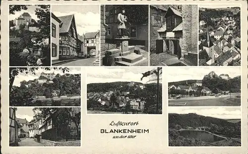Blankenheim Ahr Teilansichten Denkmal Statue See Luftkurort Kat. Blankenheim