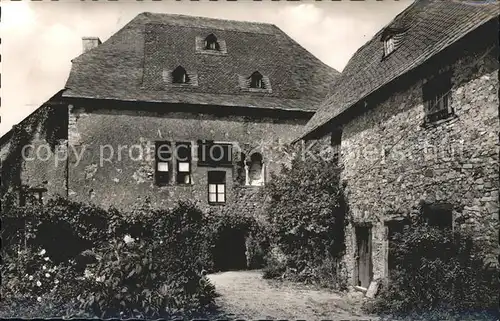 Winkel Oestrich Winkel Wohnhaus Sterbehaus Mainzer Erzbischof Rhabanus Maurus Kat. Oestrich Winkel