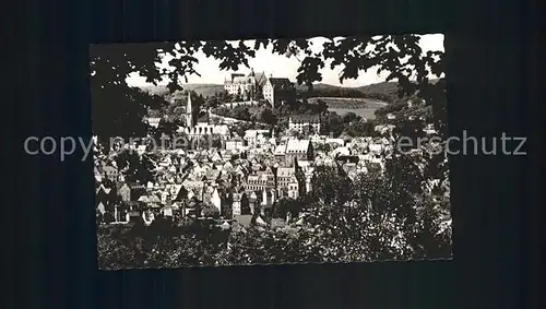 Marburg Lahn Stadtbild mit Schloss Kat. Marburg