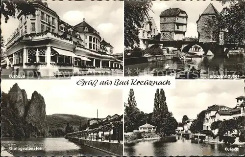 Bad Kreuznach Kurhaus Brueckenhaeuser Kureck Rheingrafenstein Kat. Bad Kreuznach