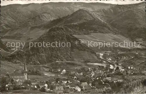 Mayschoss Panorama mit Ruine Saffenburg Kat. Mayschoss