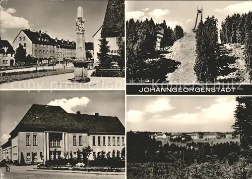 Johanngeorgenstadt Postmeilensaeule Erzgebirgsschanze Kulturhaus Karl Marx Schwefelwerk Kat. Johanngeorgenstadt