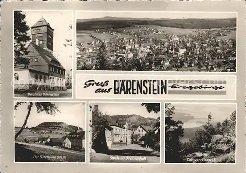 Baerenstein Annaberg Buchholz Berghaus Panorama Strasse der Freundschaft Talsperre Cranzahl Kat. Baerenstein