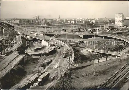 Mannheim Auffahrt zur Rheinbruecke Kat. Mannheim