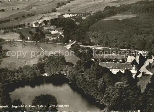 Kranichstein Jagdschloss Fliegeraufnahme Kat. Darmstadt