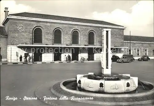 Rovigo Stazione Fontana della Riconoscenza Kat. Rovigo