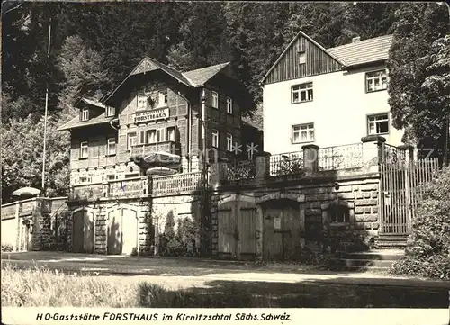 Kirnitzschtal HO Gasstaette Forsthaus Kat. Kirnitzschtal