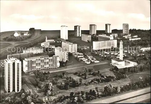 Berlin Model des Hansaviertels an der Interbau Kat. Berlin