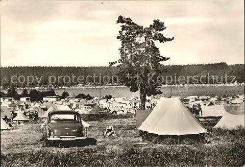 Ehrenfriedersdorf Erzgebirge am Geyerschen Teich Camping Kat. Ehrenfriedersdorf