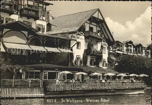 St Wolfgang Salzkammergut Restaurant Hotel Pension Weisses Roessl Kat. St. Wolfgang im Salzkammergut
