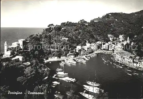 Portofino Liguria Fliegeraufnahme Hafen Kat. Portofino