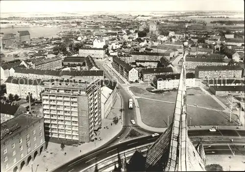 Rostock Mecklenburg Vorpommern Blick von Marienkirche Kat. Rostock