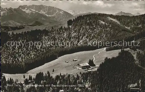 Bad Toelz Blomberghaus mit Benediktenwand Fliegeraufnahme Kat. Bad Toelz