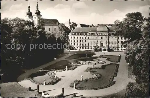 Donaueschingen Schloss mit Stadtkirche Kat. Donaueschingen