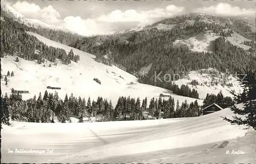 Balderschwang Winterpanorama Balderschwanger Tal Kat. Balderschwang