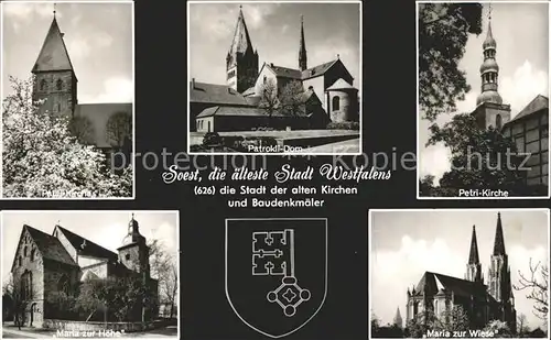 Soest Arnsberg Stadt der alten Kirchen und Baudenkmaeler Wappen / Soest /Soest LKR