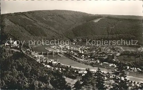 Hirschhorn Neckar Panorama Kat. Hirschhorn (Neckar)