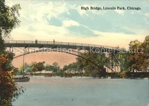 Chicago Illinois High Bridge Lincoln Park Kat. Chicago